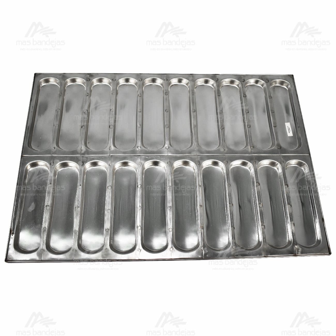 BANDEJA-PAN-PERRO-ACERO-DE-19.5CM-20-CAVIDADES PACHA PAN PERRO ACERO - Image 1